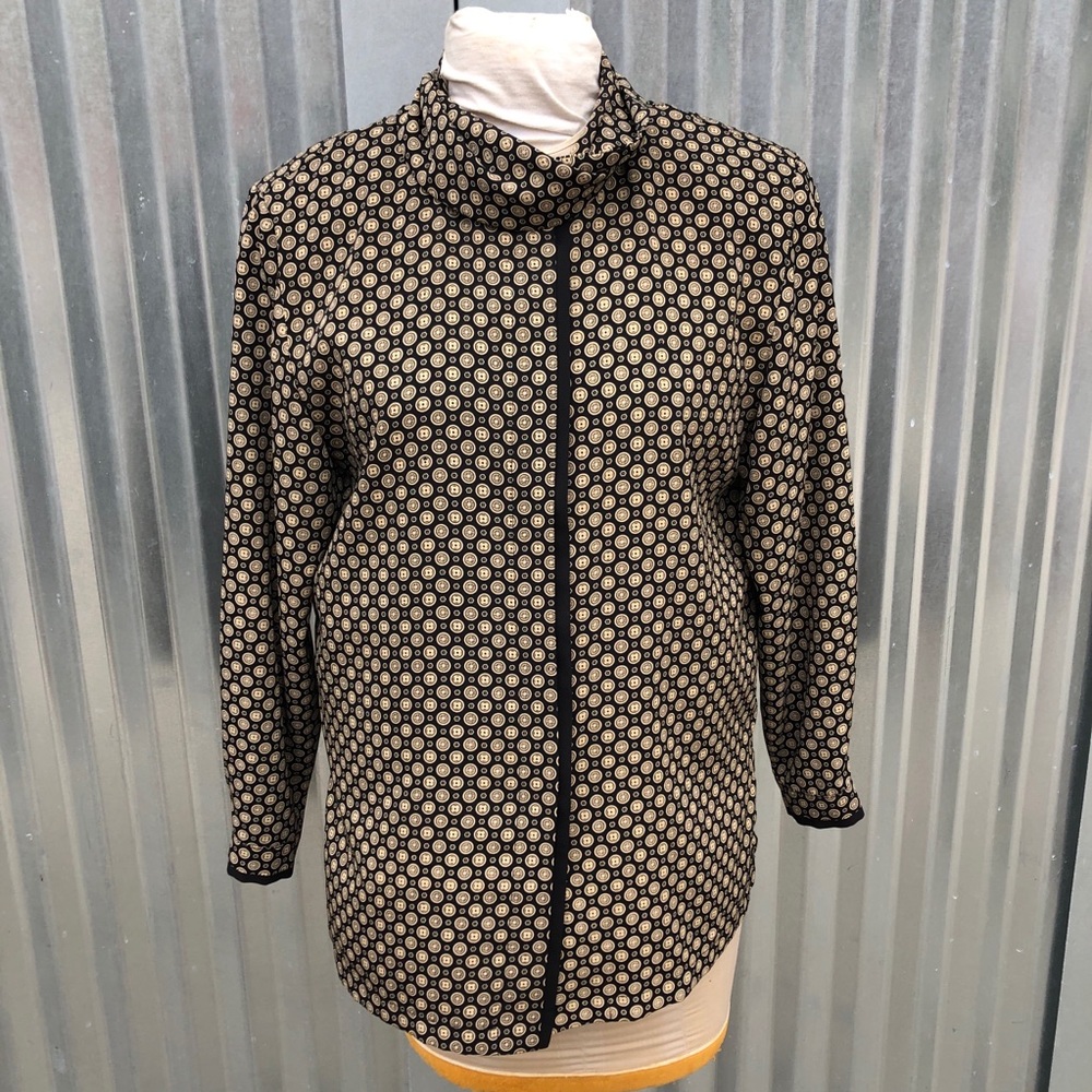 Balmain vintage silk patterned top